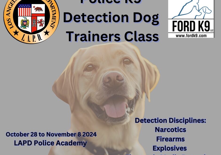 Police K9 Detection Dog Trainers Class - 1